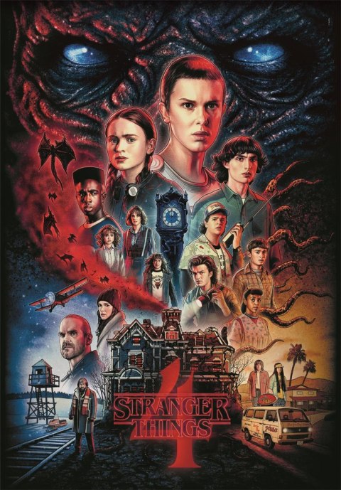 Puzzle 1000 NETFLIX STRANGER THINGS 4 Plakat Clementoni 39980