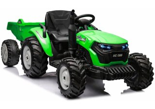 Traktor Na Akumulator HC-306 Z Przyczepą Jasno Zielony 24V