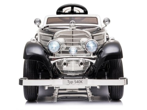 Auto Na Akumulator Mercedes 540K Klasyk Premium Światła LED MP3 Czarny