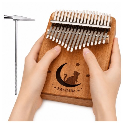 Kalimba 17 Klawiszy Drewniany Instrument Muzyczny Akcesoria Woreczek
