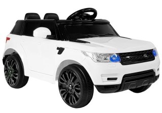 Auto na Akumulator HL1638 Dla Dzieci Światła LED MP3 Pilot Biały