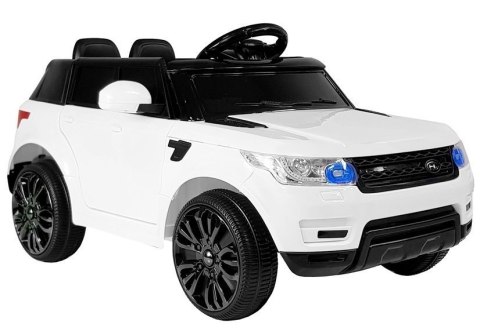 Auto na Akumulator HL1638 Dla Dzieci Światła LED MP3 Pilot Biały