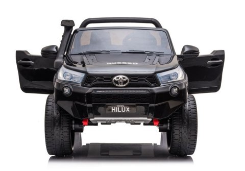 Auto na Akumulator Toyota Hilux Pilot Światła LED MP3 Czarny Lakierowany