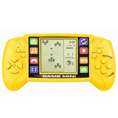 Elektroniczna Gra Konsola Do Gry Tetris Przenośna LCD Żółta