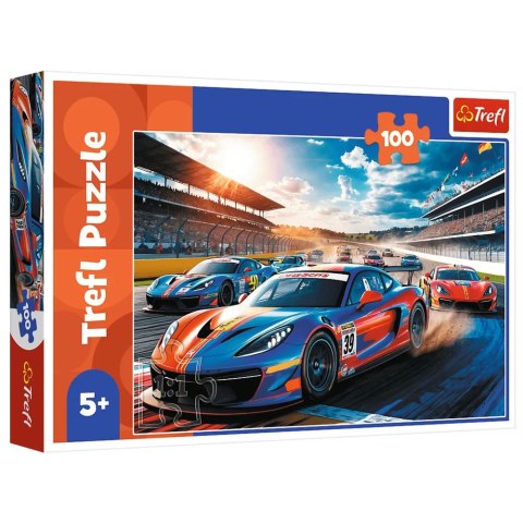 Puzzle - 100 - Szybka wyścigówka - Trefl 17403