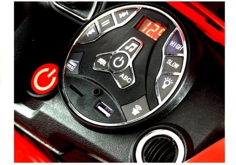 Auto Na Akumulator CORONET S Dla Dziecka Czerwony Pilot Światła Led