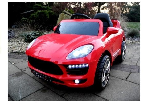 Auto Na Akumulator CORONET S Dla Dziecka Czerwony Pilot Światła Led
