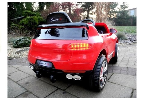 Auto Na Akumulator CORONET S Dla Dziecka Czerwony Pilot Światła Led