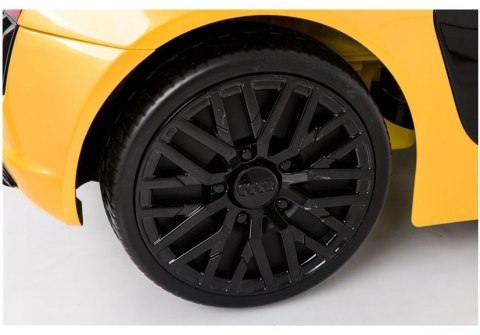 Auto na Akumulator Audi R8 Spyder Żółty Lakierowany Pilot MP3 Światła LED