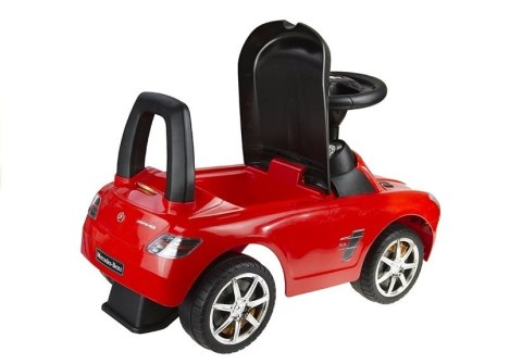 Jeździk Mercedes SLS AMG Pchacz Dla Dziecka Oparcie Schowek Czerwony