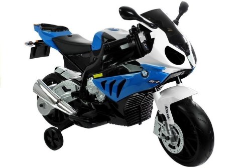 Motor Na Akumulator BMW S1000RR Dla Dzieci Niebieski Trójkołowy