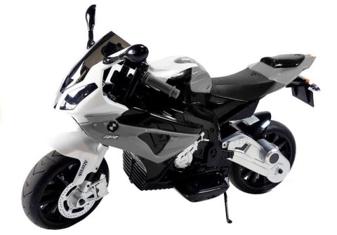 Motor Na Akumulator BMW S1000RR Dla Dzieci Srebrny Trójkołowy