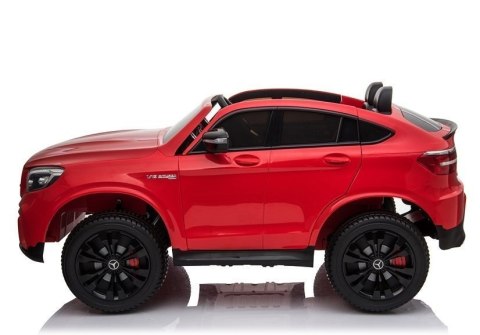 Auto na Akumulator Mercedes GLC 63S Dwuosobowy Światła LED MP3 Czerwony