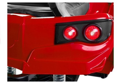 Quad na Akumulator BDM0906 Pompowane Koła Światła LED MP3 Czerwony