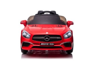 Auto Na Akumulatr Mercedes SL65 S Pilot LCD Czerwony Lakierowany