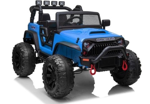 Auto Terenowe Na Akumulator Jeep JC666 LED MP3 Pilot Niebieski Lakierowany