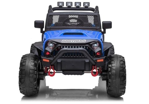 Auto Terenowe Na Akumulator Jeep JC666 LED MP3 Pilot Niebieski Lakierowany