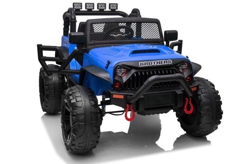 Auto Terenowe Na Akumulator Jeep JC666 LED MP3 Pilot Niebieski Lakierowany