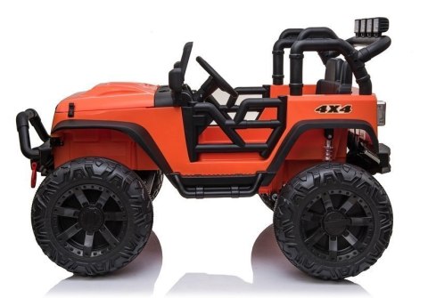 Auto Terenowe Na Akumulator Jeep JC666 Światła LED MP3 Pilot Pomarańczowy