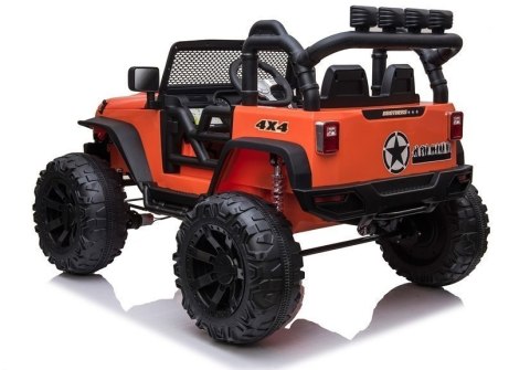 Auto Terenowe Na Akumulator Jeep JC666 Światła LED MP3 Pilot Pomarańczowy
