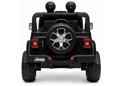 Auto na Akumulator Jeep Rubicon Światła LED MP3 Pilot 4x4 Czarny