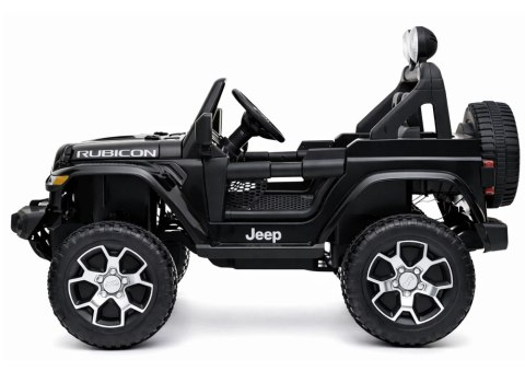 Auto na Akumulator Jeep Rubicon Światła LED MP3 Pilot 4x4 Czarny