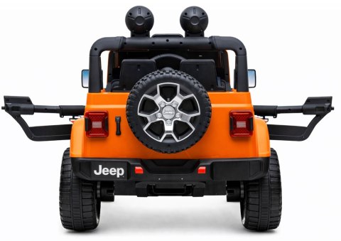 Auto na Akumulator Jeep Rubicon Światła LED MP3 Pilot 4x4 Pomarańczowy