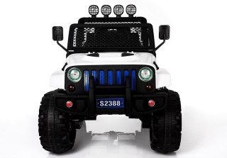 Auto na Akumulator S2388 Pilot Światła LED Radio Jeep Biały 4x45W