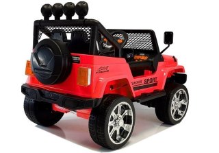 Auto na Akumulator S2388 Pilot Światła LED Radio Jeep Czerwony 4x45W