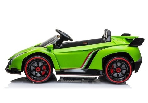 Auto na akumulator Lamborghini Veneno Pilot Światła LED MP3 Zielony