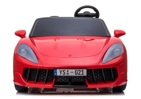 Auto na akumulator YSA021A Światła LED MP3 Czerwony Lakierowany