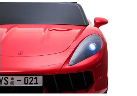 Auto na akumulator YSA021A Światła LED MP3 Czerwony Lakierowany