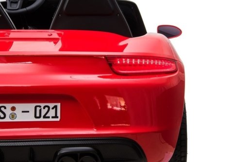 Auto na akumulator YSA021A Światła LED MP3 Czerwony Lakierowany