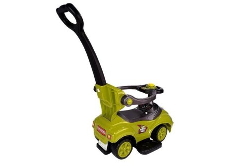 Jeździk z Pchaczem Dla Dzieci Mega Car 3w1 Piszczek Schowek Żółty