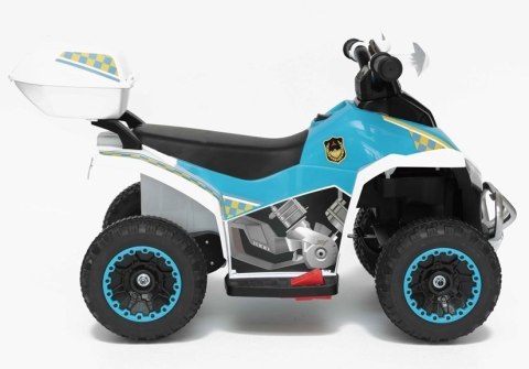 Quad na Akumulator GTS1188-A Światła LED Muzyka Schowek Biały Policyjny