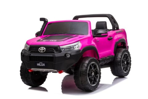 Auto Na Akumulator Toyota Hilux Światła LED MP3 Pilot Różowy