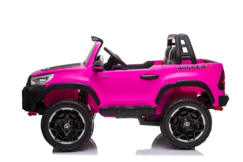 Auto Na Akumulator Toyota Hilux Światła LED MP3 Pilot Różowy