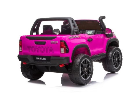 Auto Na Akumulator Toyota Hilux Światła LED MP3 Pilot Różowy