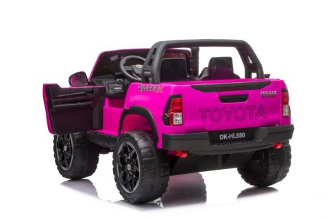 Auto Na Akumulator Toyota Hilux Światła LED MP3 Pilot Różowy