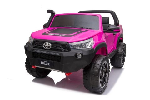 Auto Na Akumulator Toyota Hilux Światła LED MP3 Pilot Różowy