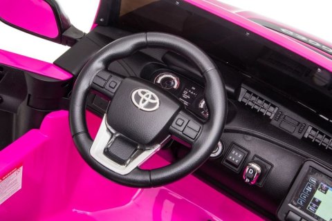 Auto Na Akumulator Toyota Hilux Światła LED MP3 Pilot Różowy