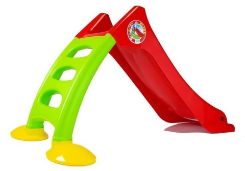Zjeżdżalnia Ogrodowa dla Dzieci 3-Stopniowa Drabinka Czerwona 75cm 424