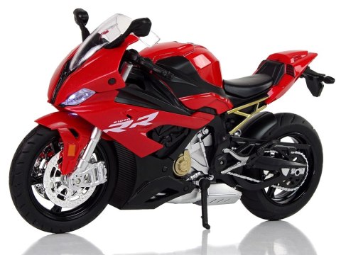 Motocykl Motor Sportowy Model S1000RR Dźwięki Światła Czerwony