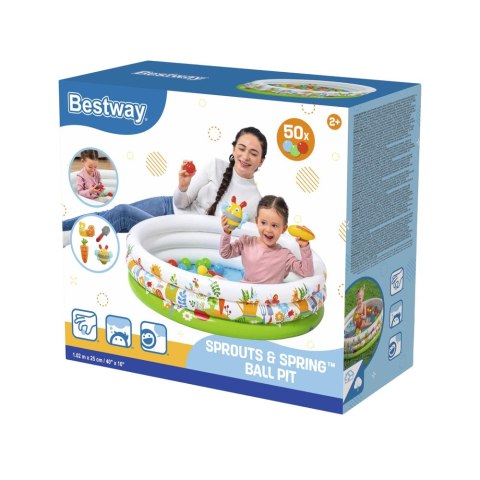 Dmuchany Basen Z Piłeczkami 102 cm x 25 cm Bestway 52466