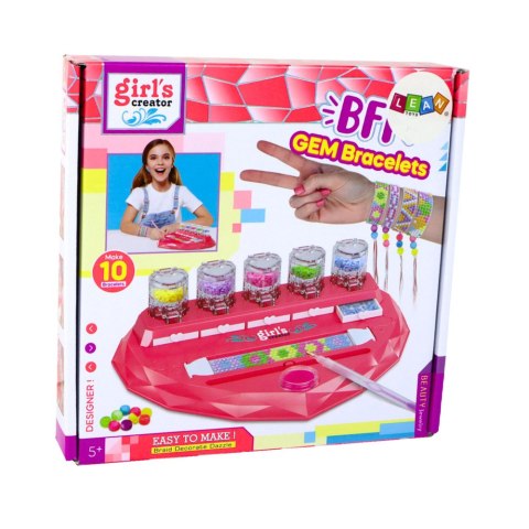 Zestaw Kreatywny do Robienia Bransoletek DIY Diamenciki Wyklejanie