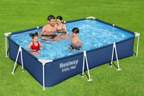 Basen Ogrodowy Stelażowy 300 cm x 201 cm x 66 cm Bestway 56404