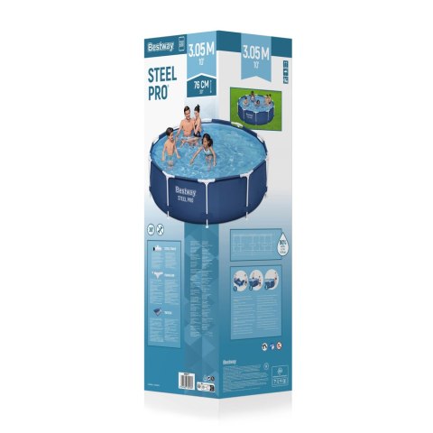 Basen Ogrodowy Stelażowy 305 x 76 cm Bestway 56677