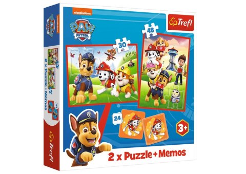 Puzzle + MEMOS - 2w1 (30,48) - Psia ekipa w akcji - Psi Patrol - Trefl 93337