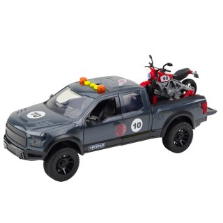 Samochód Pickup Z Motorem Światła Dźwięki Szary 1:12