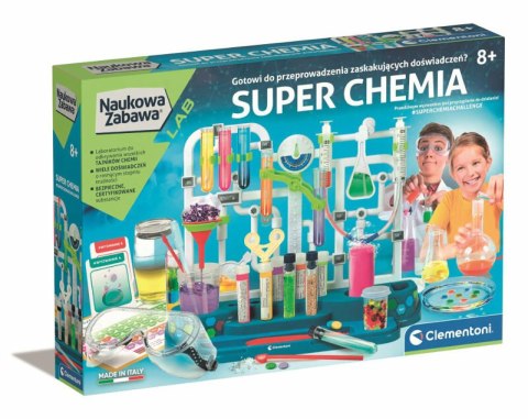 Naukowa Zabawa Super Chemia Eksperymenty Język Polski Clementoni 50805